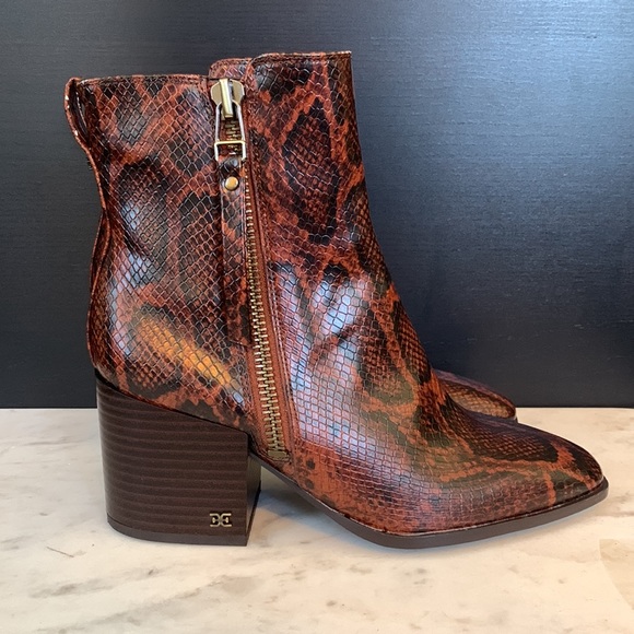 Sam Edelman Snake Print Carlysle Ankle Boot - Picture 6 of 15